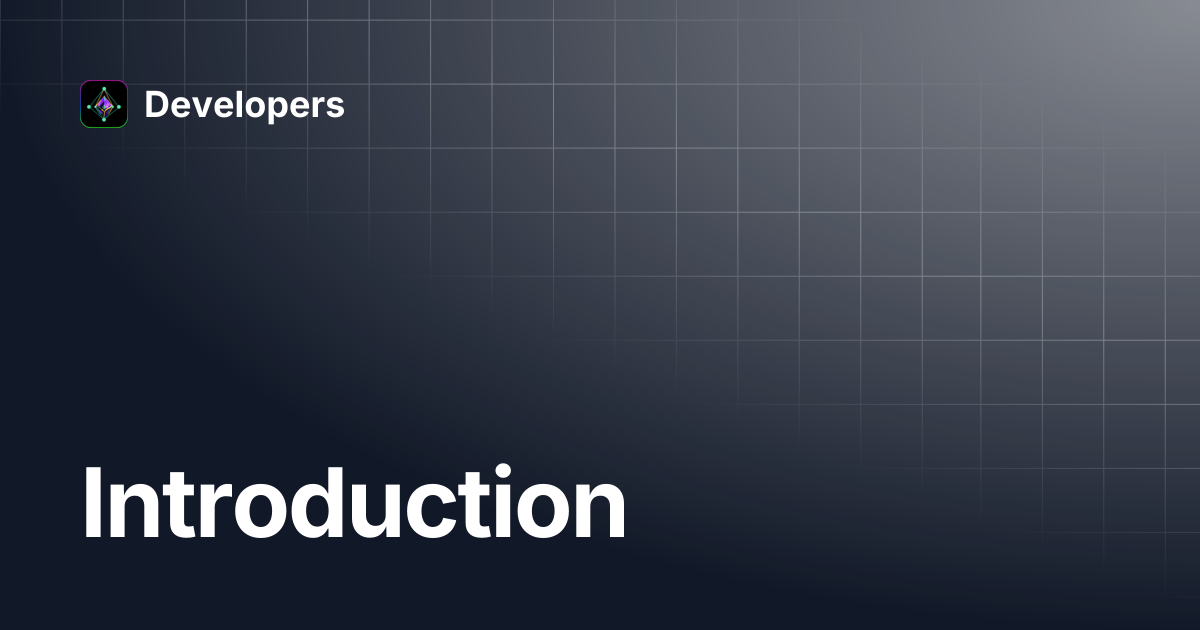 Introduction | Developers
